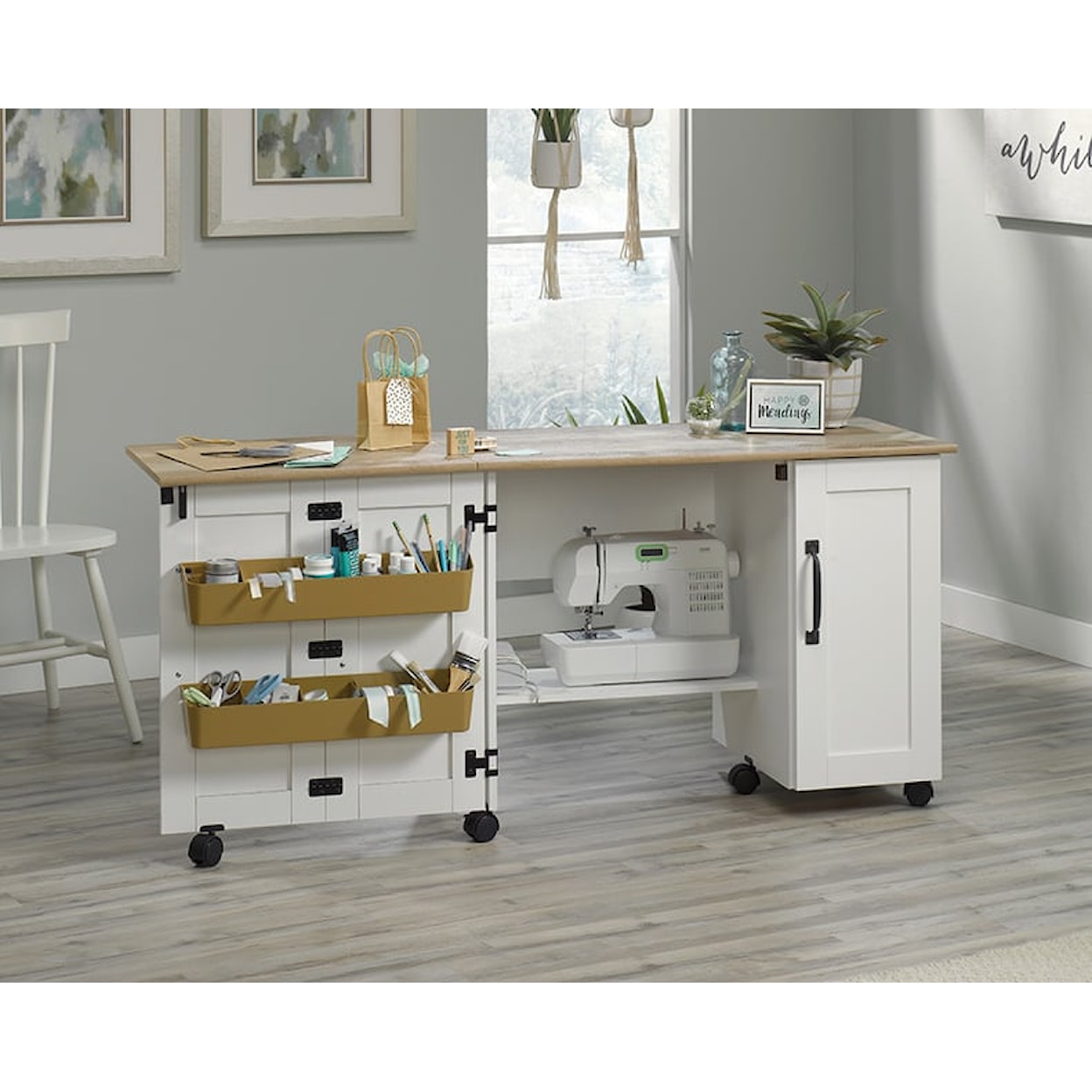 Sauder Miscellaneous Storage Sewing Craft Cart