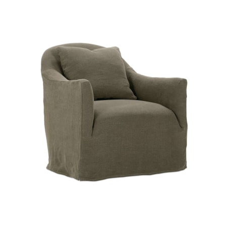 Swivel Slipcover Chair