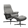Stressless by Ekornes Sunrise Sunrise Small Recliner and Ottoman