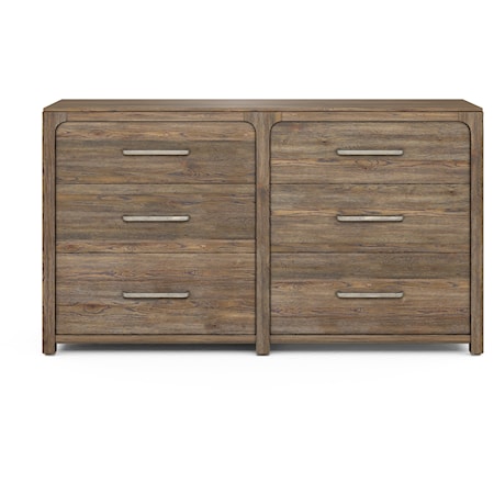 Transitional 6-Drawer Dresser 