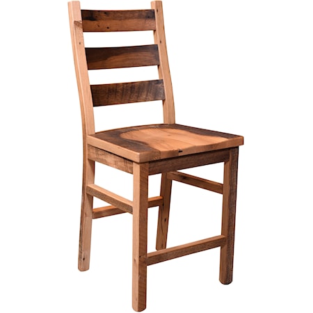 Ladderback Bar Side Chair 24"