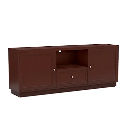 Transitional Customizable Low Profile TV Console