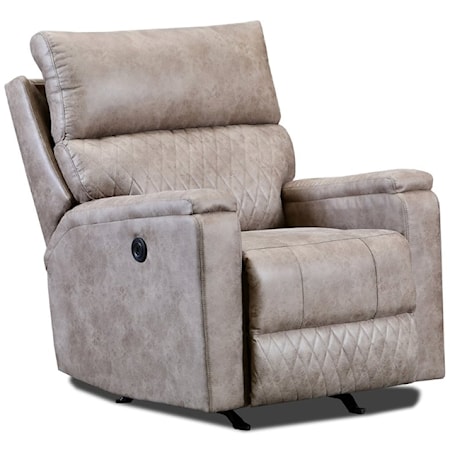 Power Recliner with Padded Track Arms