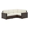 homestyles Palm Springs Outdoor Sectional and Ottoman Set