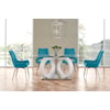 Global Furniture D9002DT+D4878DC-TURQ Dining Table Set