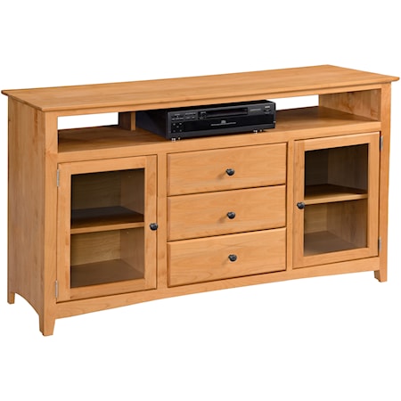 72" TV Console with Three Drawers
