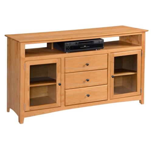 72" TV Console with Three Drawers