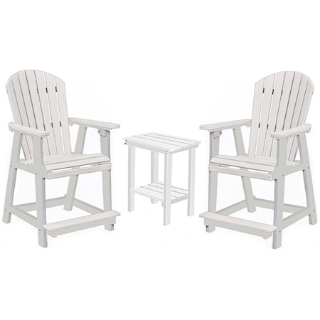 End Table and Chairs Set