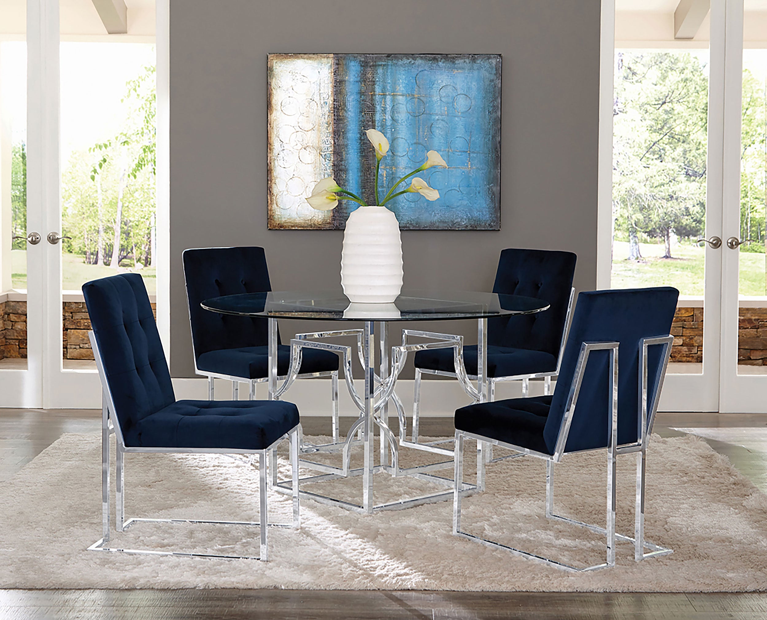 Coaster Cisco Cisco Velvet Dining Side Chair