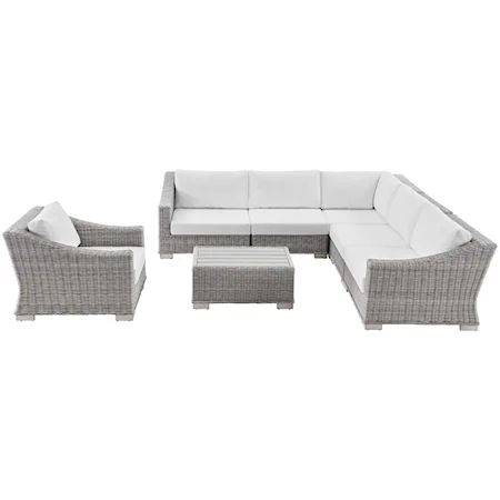 Outdoor 7-Piece Sectional Sofa Set