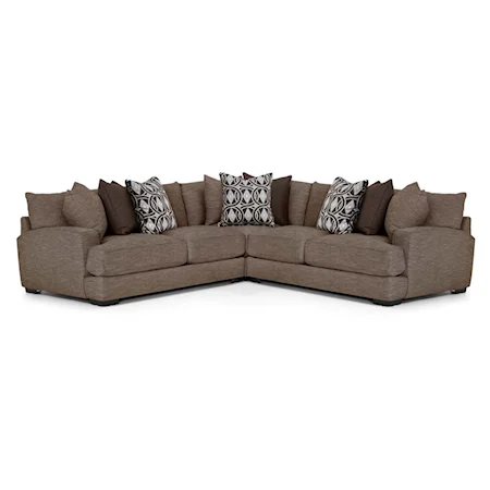 Contemporary 3-Piece Sectional Sofa