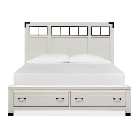 Queen Panel Storage Bed