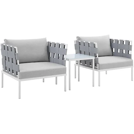 Outdoor 3-Piece Seating Set