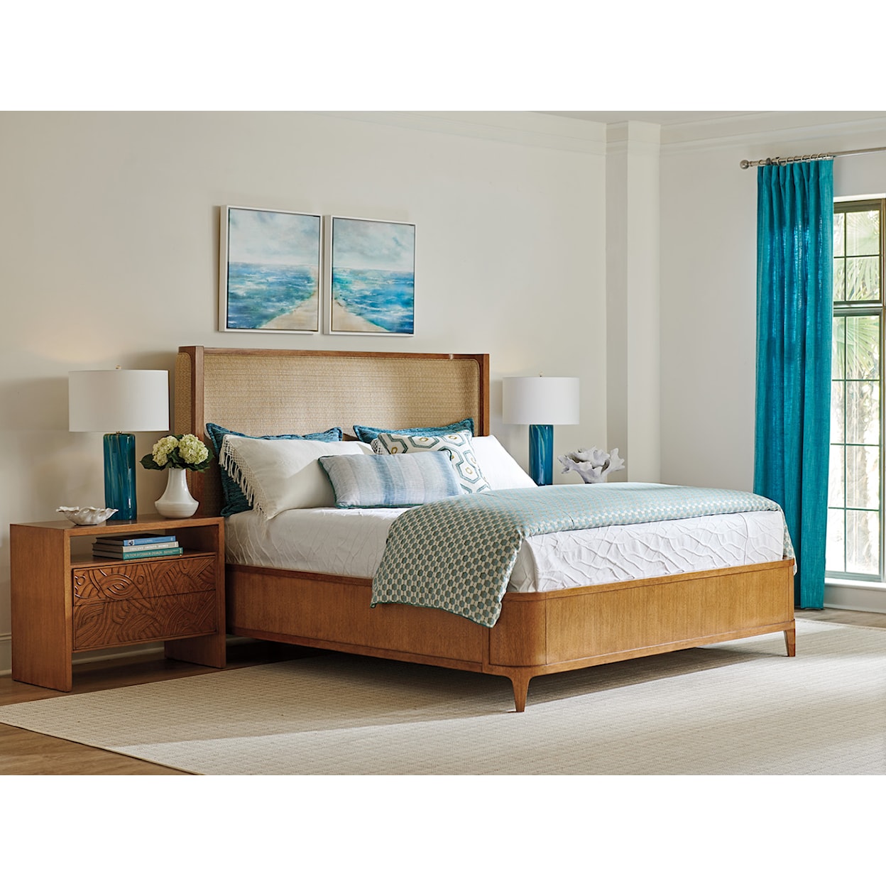 Tommy Bahama Home Palm Desert California King Bedroom Set