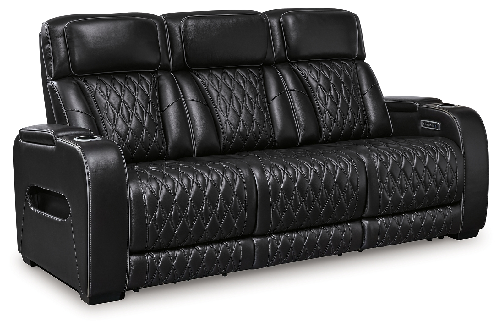 Signature Design by Ashley Boyington Pwr Rec Sofa With Adj Headrest