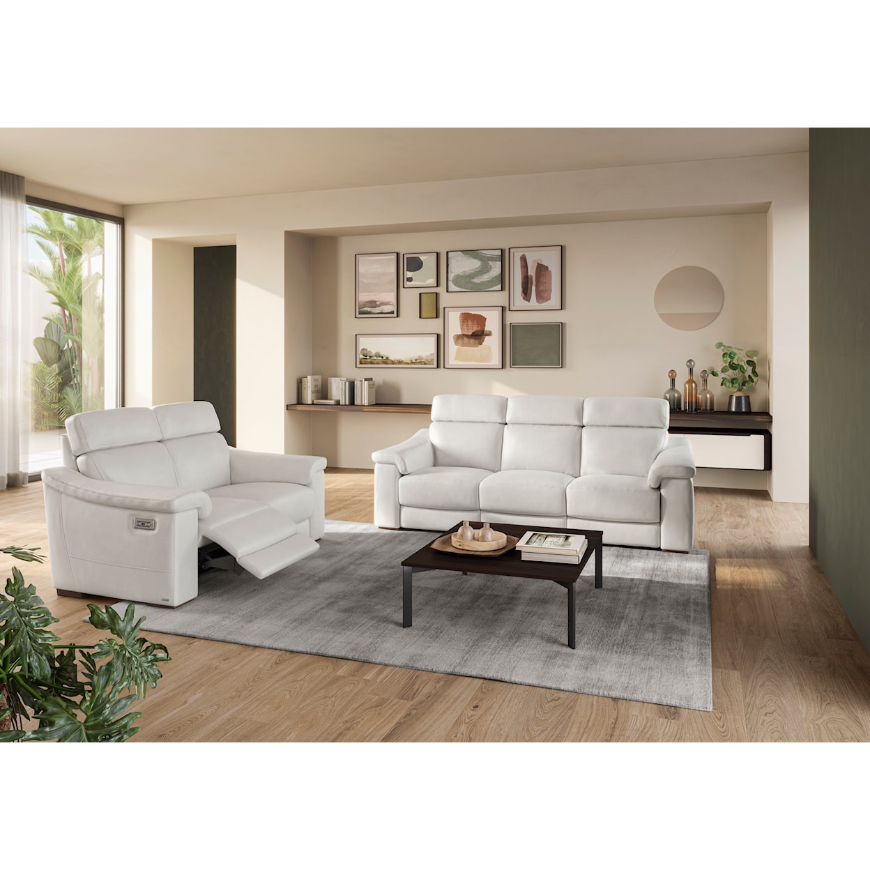 Natuzzi Editions Giulivo Giulivo Loveseat and Sofa Set