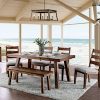 Rustic Modern 6-Piece Dining Set