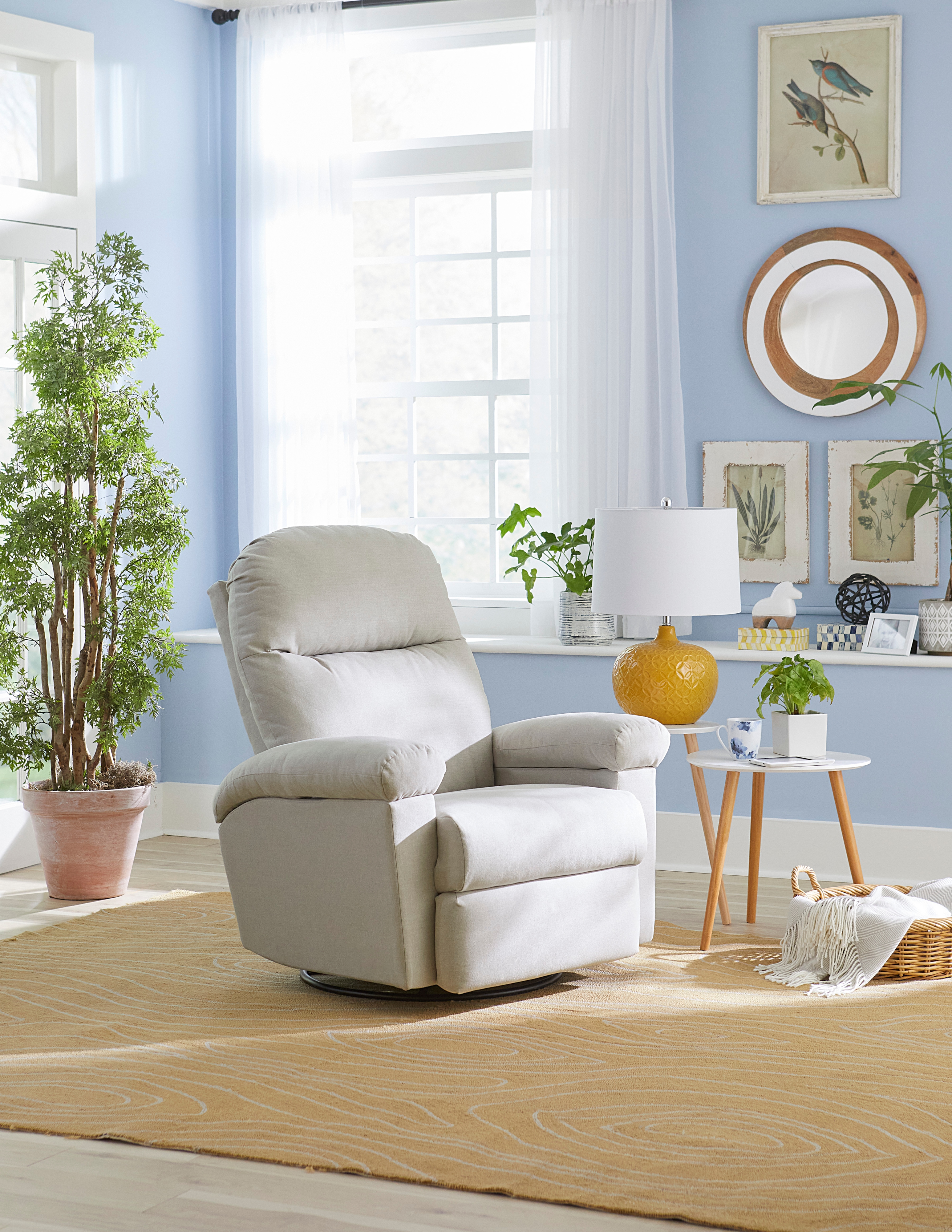 Best Home Furnishings Jodie Power Swivel Recliner w/ Adjustable Arms