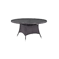 59" Round Outdoor Patio Dining Table