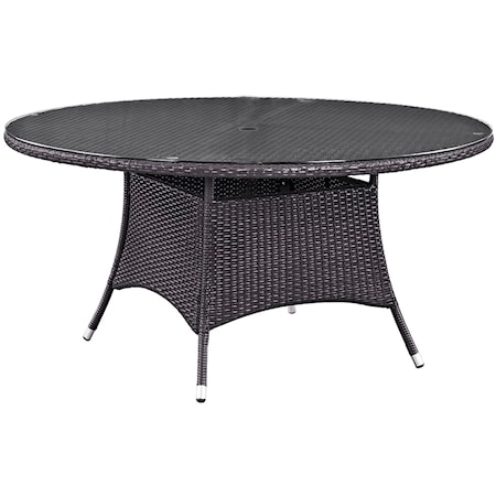 59" Round Outdoor Dining Table