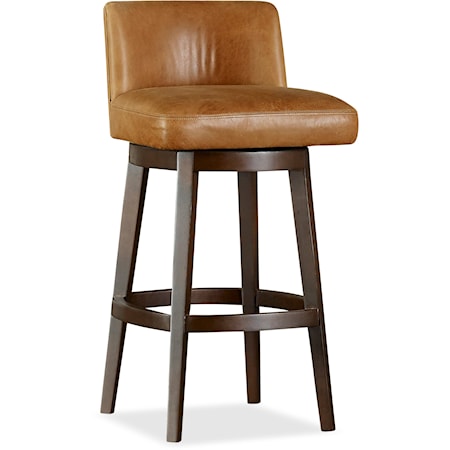 Swivel Counter Stool with Low Back