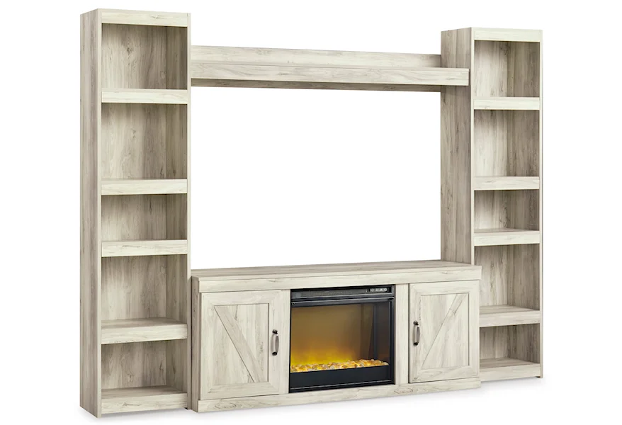Bellaby Entertainment Center with Fireplace by Signature Design by Ashley at Schewels Home