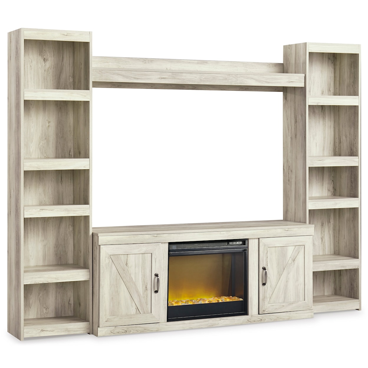 Signature Design by Ashley Bellaby Entertainment Center with Fireplace