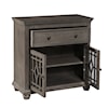 Accentrics Home Accents Two Door, One Drawer Console in Ash Grey