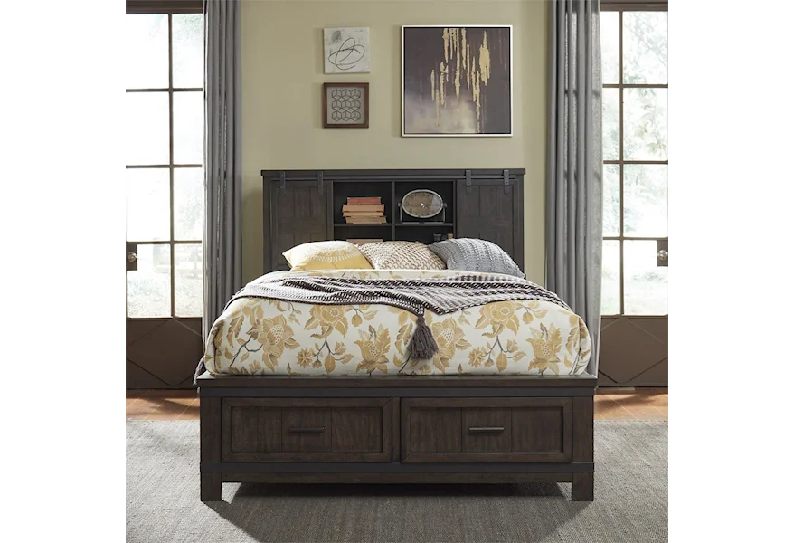 Thornwood Hills Queen Bookcase Bed by Liberty Furniture at VanDrie Home Furnishings