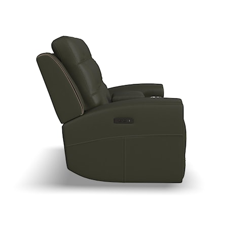 Power Reclining Console Loveseat