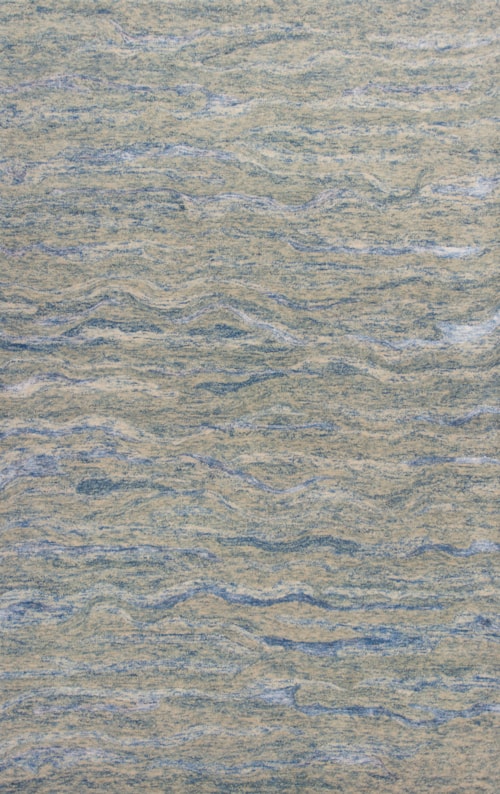 9'6" X 7'6" Ocean Blue Breeze Area Rug