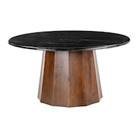 Contemporary Coffee Table with Marble Top