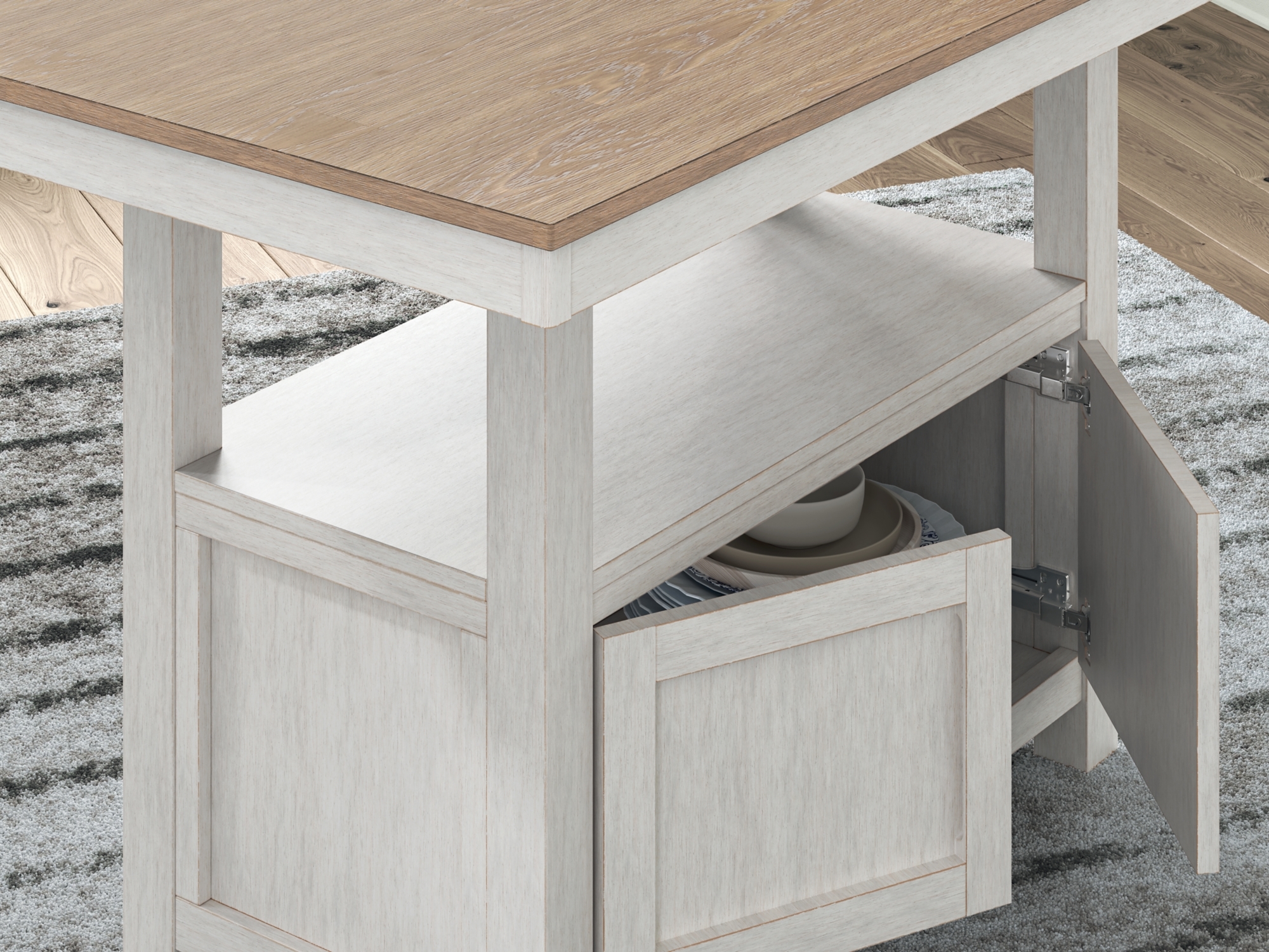 Counter Height Dining Table and 4 Barstools