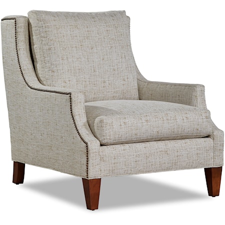 Transitional Chair with Nailheads