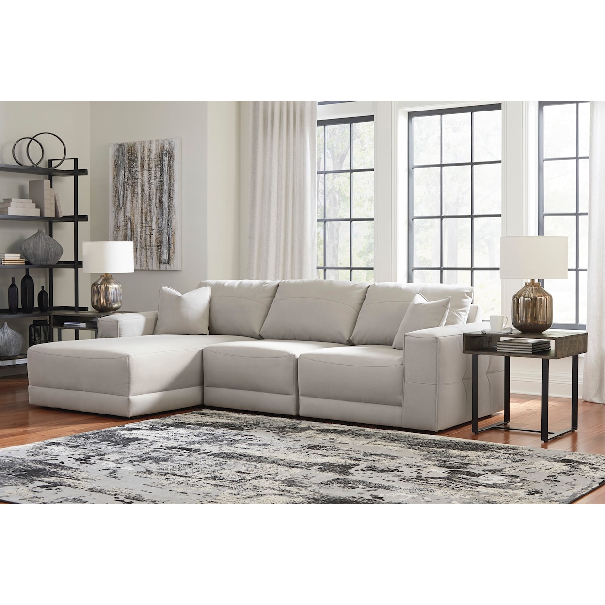 Ashley Furniture Benchcraft Next-Gen Gaucho 3-Piece Sectional Sofa with Chaise