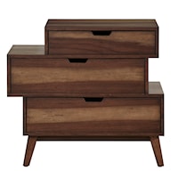 Contemporary 3-Drawer Nightstand