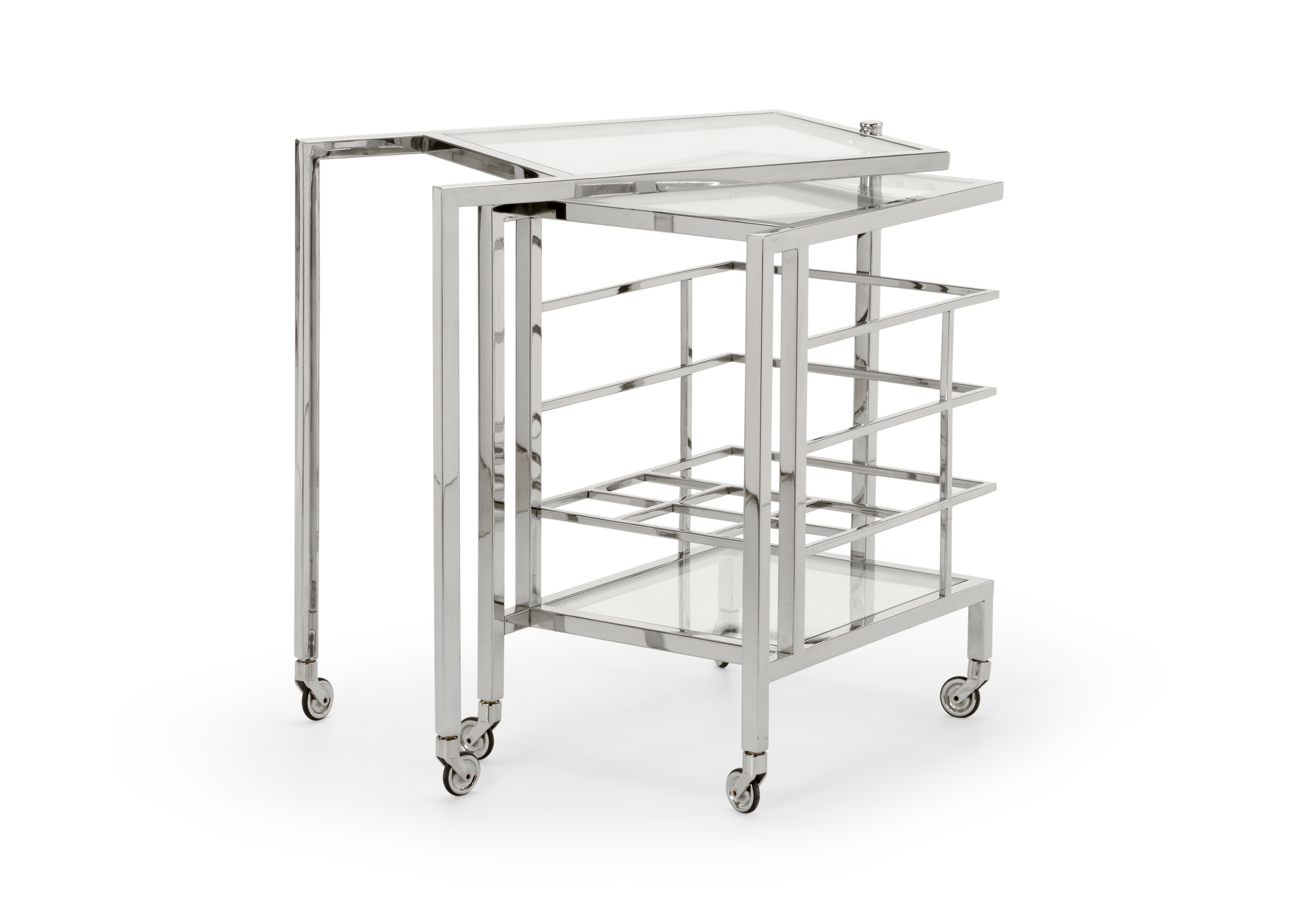 Chelsea House Chelsea House Misc Rankin Bar Cart - Nickel