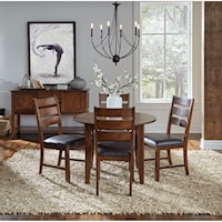 5 Piece Oval Table and Chair Dining Set