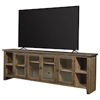 Rustic 97" TV Stand with Storage