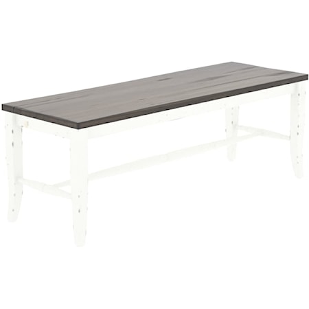 Two-Tone Dining Bench