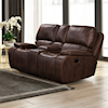 New Classic Brookings Leather Loveseat with Power