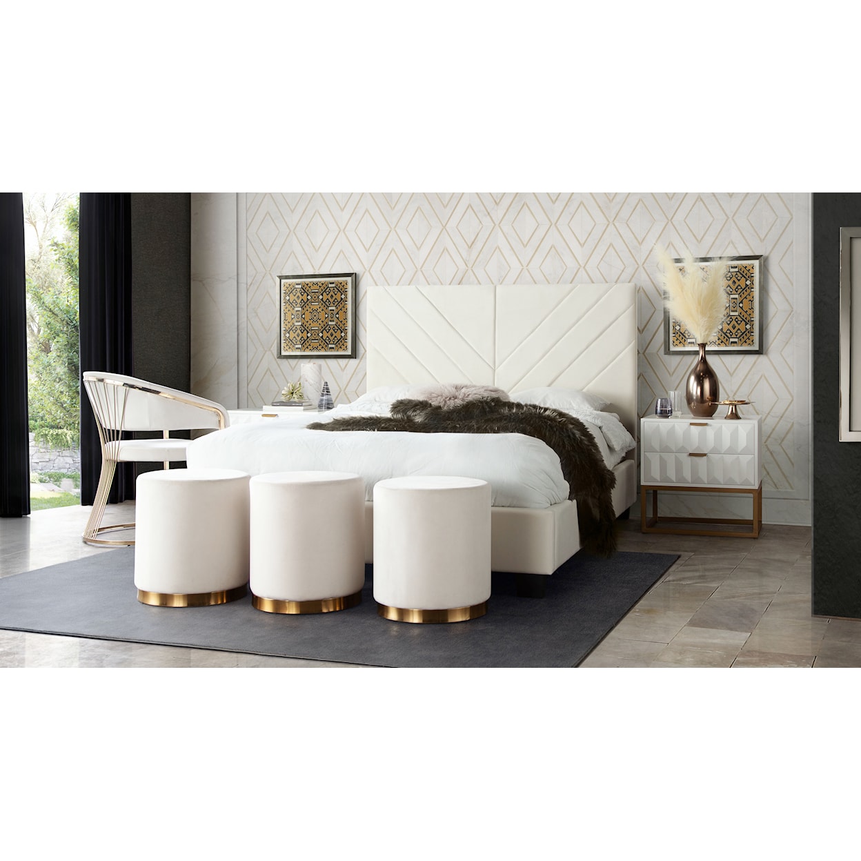 Diamond Sofa Furniture Vogue Queen Bed