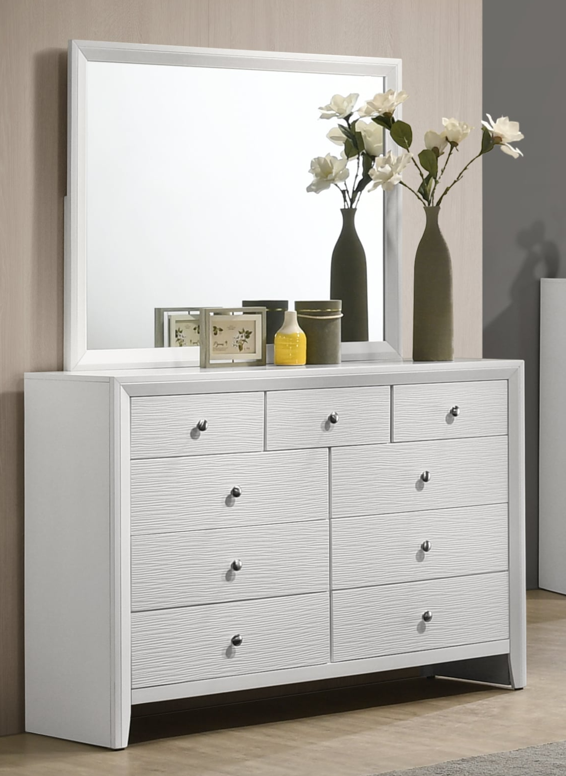 Crown Mark Evan 9-Drawer Dresser