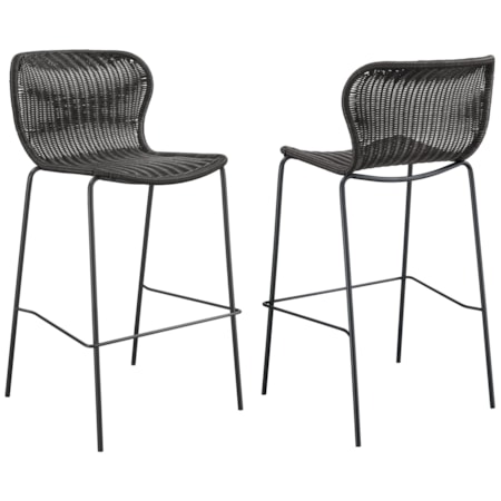 Mckinley Faux Rattan Bar Chair