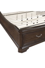 New Classic Lyndhurst Traditional King Upholstered Bed with 2-Drawer Storage