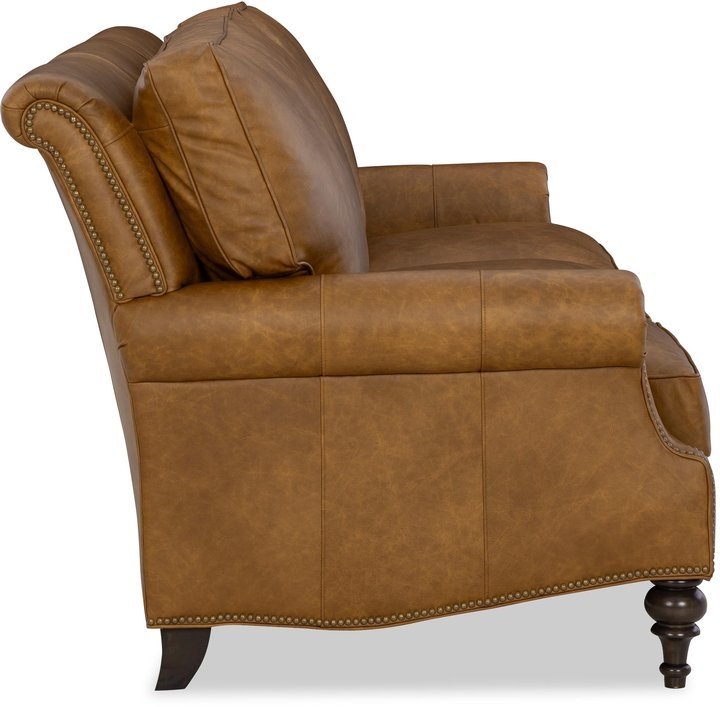 3-Cushion Leather Sofa