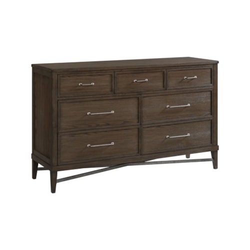Transitional 7-Drawer Dresser