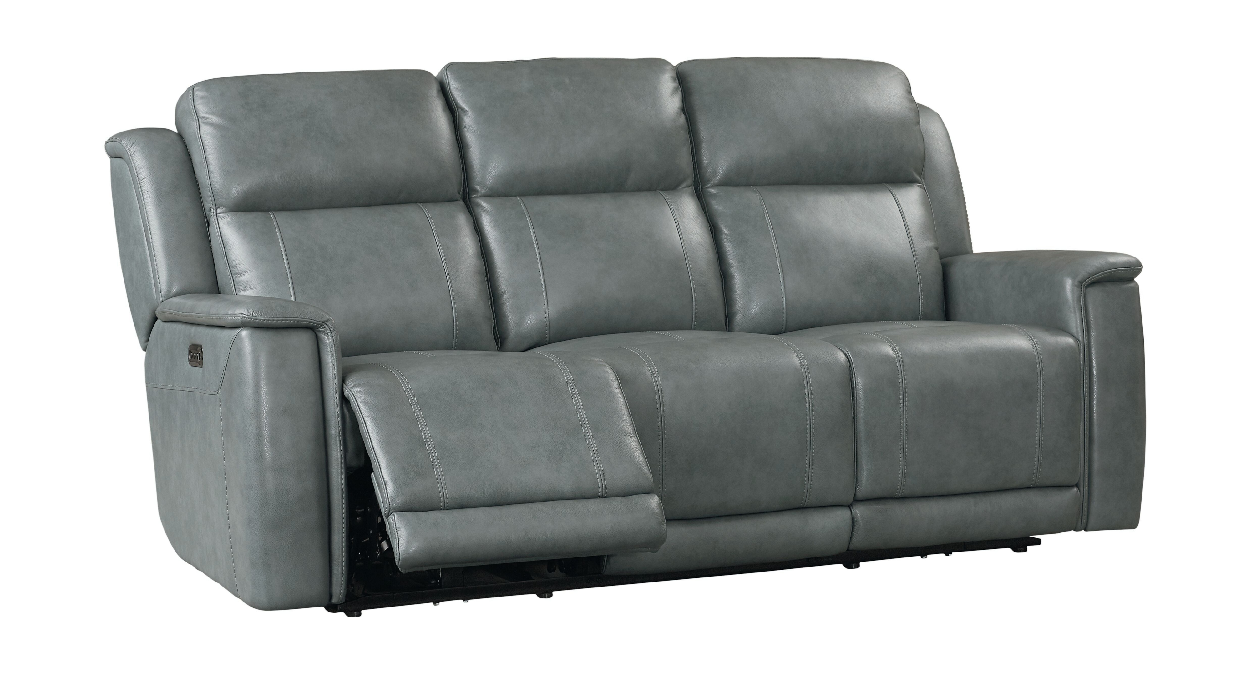 Bassett Club Level Conover 3743P62B Casual Power Reclining Sofa with