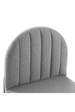 Modway Isla Channel Tufted Upholstered Fabric Dining Side Chair
