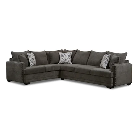 Chevy Transitional 2-Piece L-Shaped Sectional